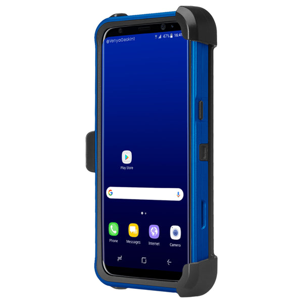 Galaxy S8 Plus Hybrid Holster Case - Blue - www.coverlabusa.com
