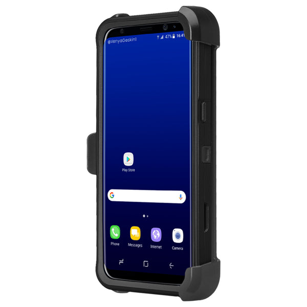 Galaxy S8 Plus Hybrid Holster Case - Black - www.coverlabusa.com