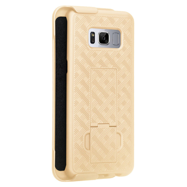 Samsung S8 Plus holster shell combo case - Gold - www.coverlabusa.com