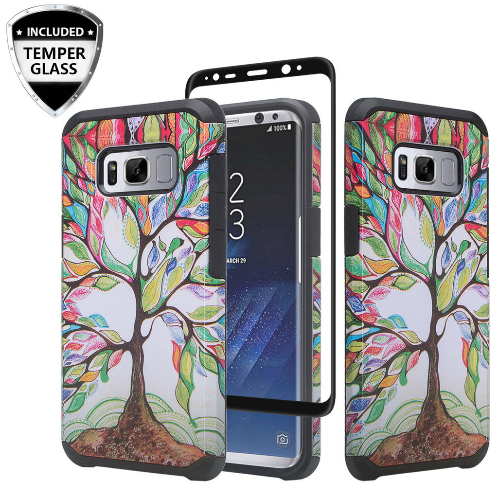 samsung galaxy S8 hybrid case - vibrant tree - www.coverlabusa.com