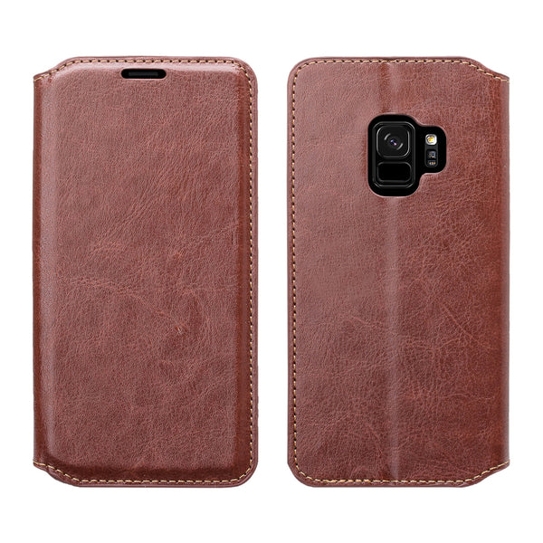 Samsung Galaxy S9 Wallet Case - brown - www.coverlabusa.com