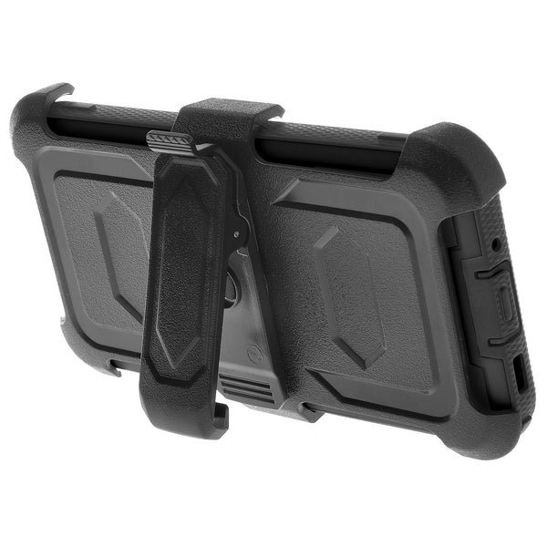 samsung galaxy a11 heavy duty holster case - black - www.coverlabusa.com