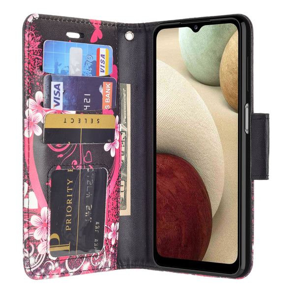 samsung galaxy a42 5g wallet case - heart butterflies - www.coverlabusa.com