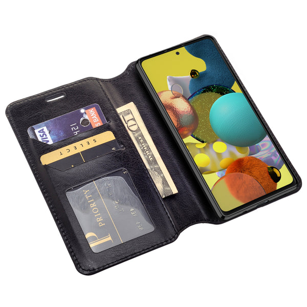 samsung galaxy a71 wallet case - black - www.coverlabusa.com