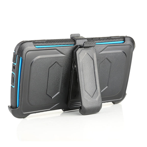 LG Stylo 3 heavy duty holster case - Blue - www.coverlabusa.com