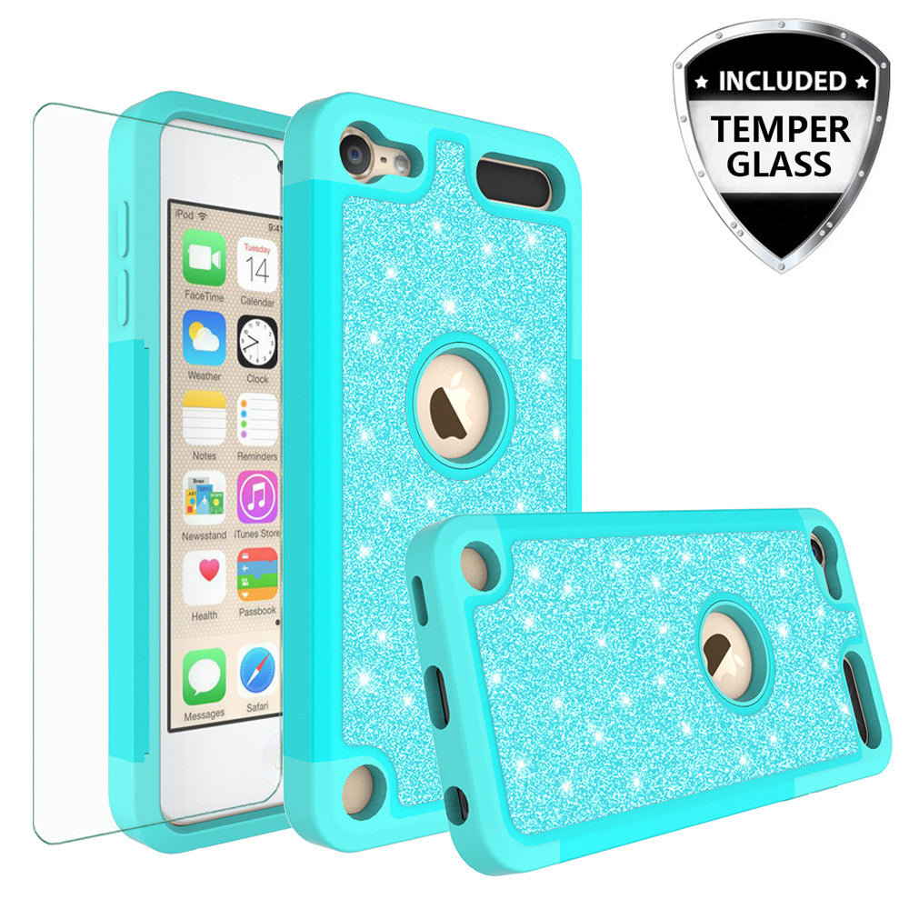 Apple iPod Touch 5 Case, Touch 6 Case,Glitter Bling Heavy