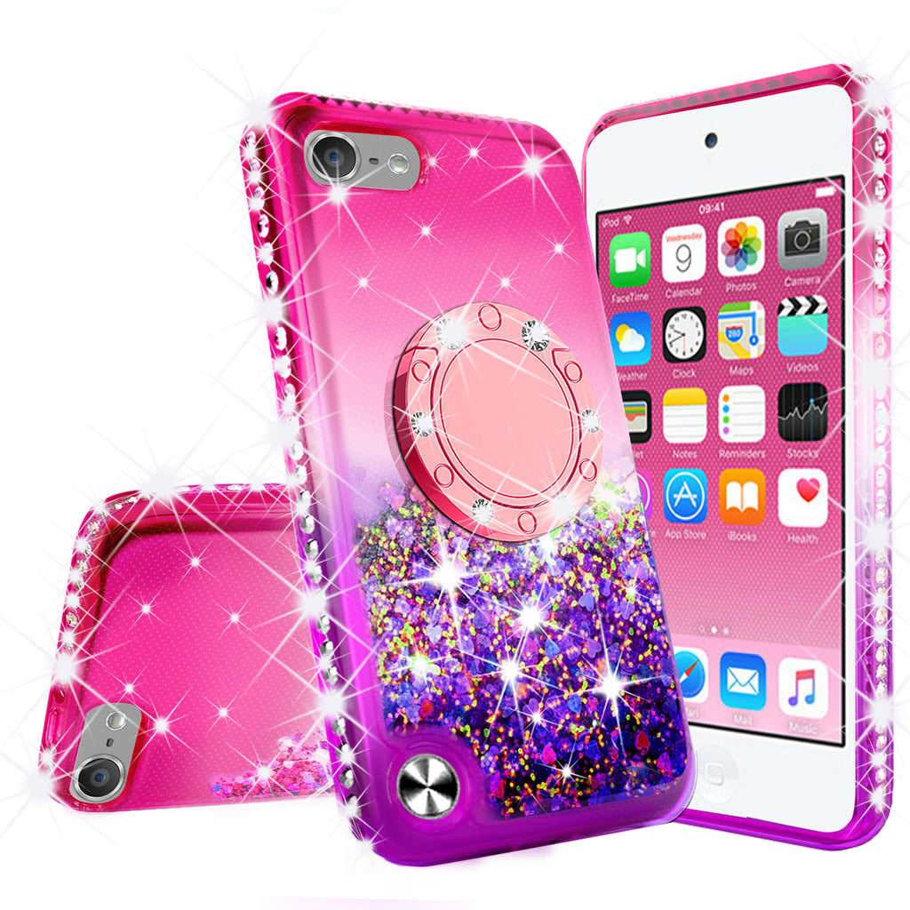 Glitter Phone Case Kickstand Compatible for Apple iPod Touch 6
