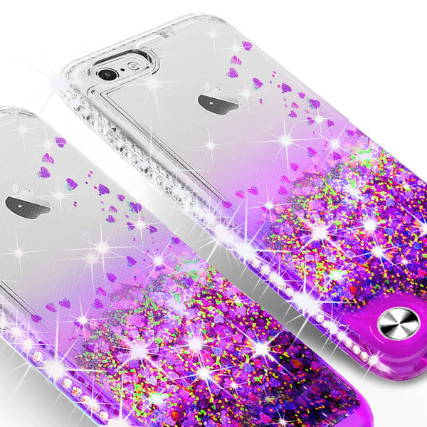 clear liquid phone case for apple ipod touch 6/ipod touch 5 - purple - www.coverlabusa.com 