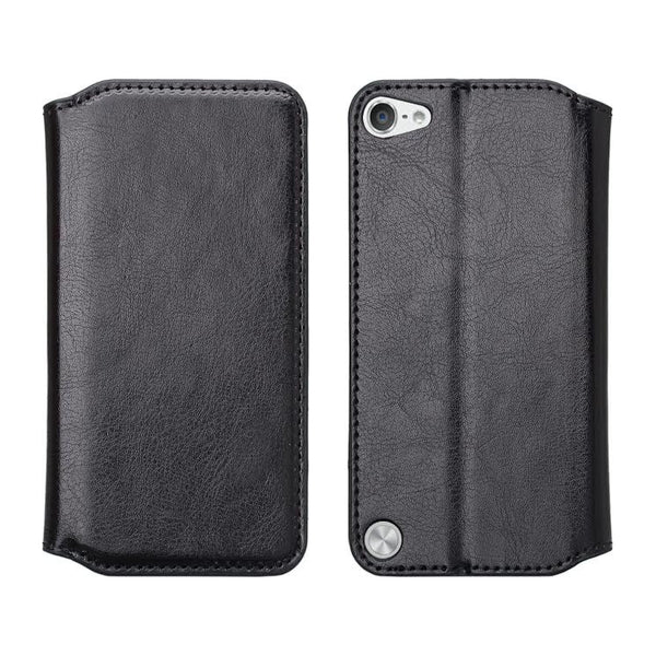 iPod Touch 5 / Ipod Touch 6 Wallet Case, Pu Black Leather Wallet Case, www.coverlabusa.com