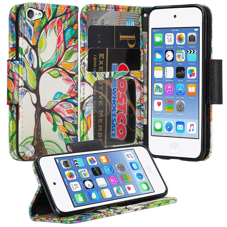 iPod Touch 5 / Ipod Touch 6 Wallet Case, - Colorful Tree www.coverlabusa.com