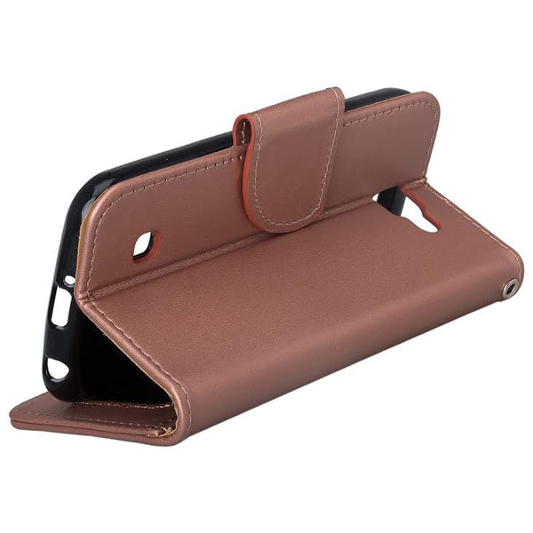 LG Optimus Zone 3 Cases | LG K4 Cases | LG Spree Cases | LG Rebel leather wallet case - rose gold - www.coverlabusa.com 