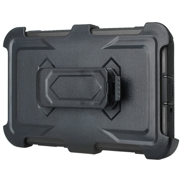 zte grand x4 holster case built in screen protector - black - www.coverlabusa.com