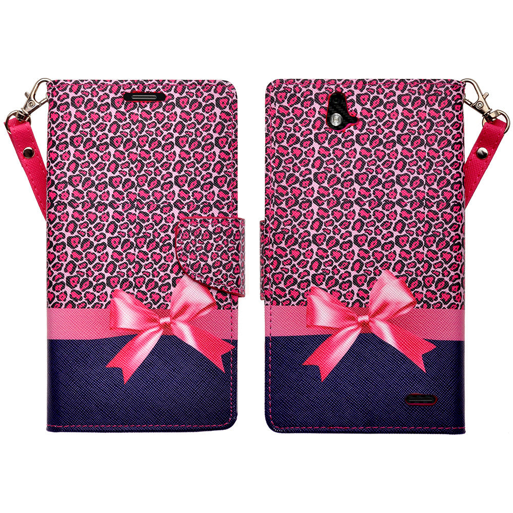 zte grand x max cover, zte z787 wallet case - Cheetah Prints - www.coverlabusa.com
