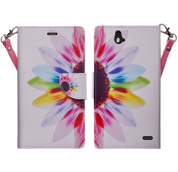 zte grand x max cover, zte z787 wallet case - vivid sunflower - www.coverlabusa.com