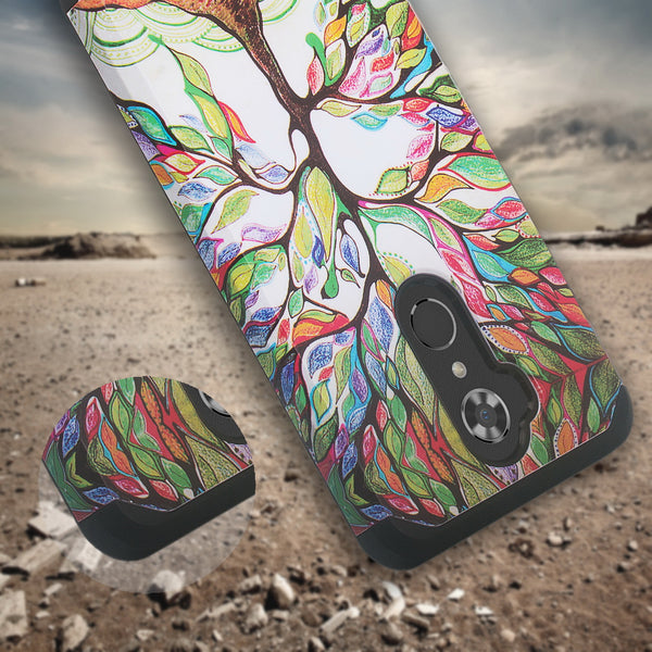 zte max xl hybrid case - vibrant tree - www.coverlabusa.com