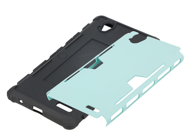 ZTE Warp Elite case - teal hybrid with card slot - www.coverlabusa.com