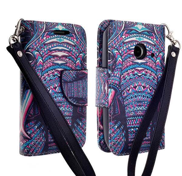 zte z667 cover, zte z667 wallet case - tribal elephant - www.coverlabusa.com